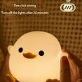 thumbnail image 4 of Vacemry Under $5 Ducks Night Light, LED Luminous Silicone Bedside Lamp, Rechargeable Reading Light with Timer Function, Cute Desk Decor for Bedroom, 4 of 9