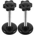 thumbnail image 1 of BESTYASH 2Pcs Walker Bolts Black Plastic And Galvanized Steel For Mobility Aid Parts Durable And Ergonomic Design, 1 of 8