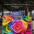 thumbnail image 3 of High Precision Body Weight Scale Smart Bathroom Scales with Large LCD Display(400lbs),Decorative for Bedroom-Vibrant Display Of Rainbow Roses, 3 of 4
