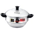 thumbnail image 1 of Compact 15 Stainless Steel Idli Maker With Encapsulated Sandwich Bottom - Silver, 4 Liters | Includes 3 Idli Plates+ 2 Steamer Plates+ 1 Mini Idli Plate - Multipurpose Steamer | Compact 15 Ultra, 1 of 5