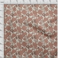 thumbnail image 3 of oneOone Viscose Chiffon Peach Fabric Stripe & Floral Artistic Sewing Craft Projects Fabric Prints By Yard 42 Inch Wide, 3 of 4