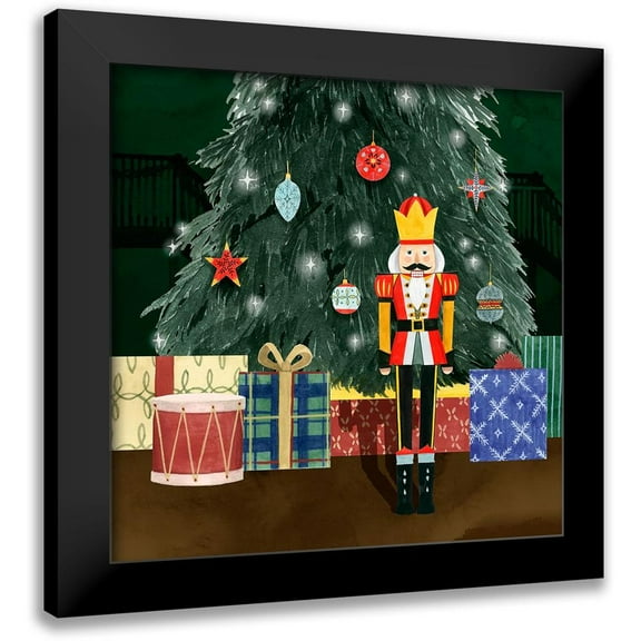 Popp, Grace 12x12 Black Modern Framed Museum Art Print Titled - Christmas Nutcracker I
