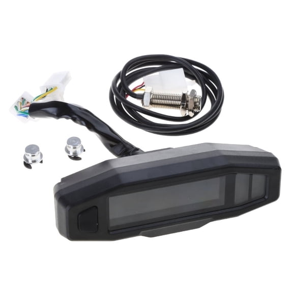 ZPAQI Universal Motorcycle Digital Gauge Speedometer Tachometer Odometer Oil Gauge