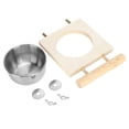 thumbnail image 2 of Feeder Stand, Easy To Clean Cage Accessory  Feeder, For Bird Feeding For Water Feeding Single Bowl, 2 of 8