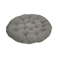 thumbnail image 1 of Cojín para silla colgante con forma de huevo, acolchado, para patio, suave, grueso y redondo, de 19,7 pulgadas, de repuesto para interior y exterior. Gris oscuro, 1 of 8