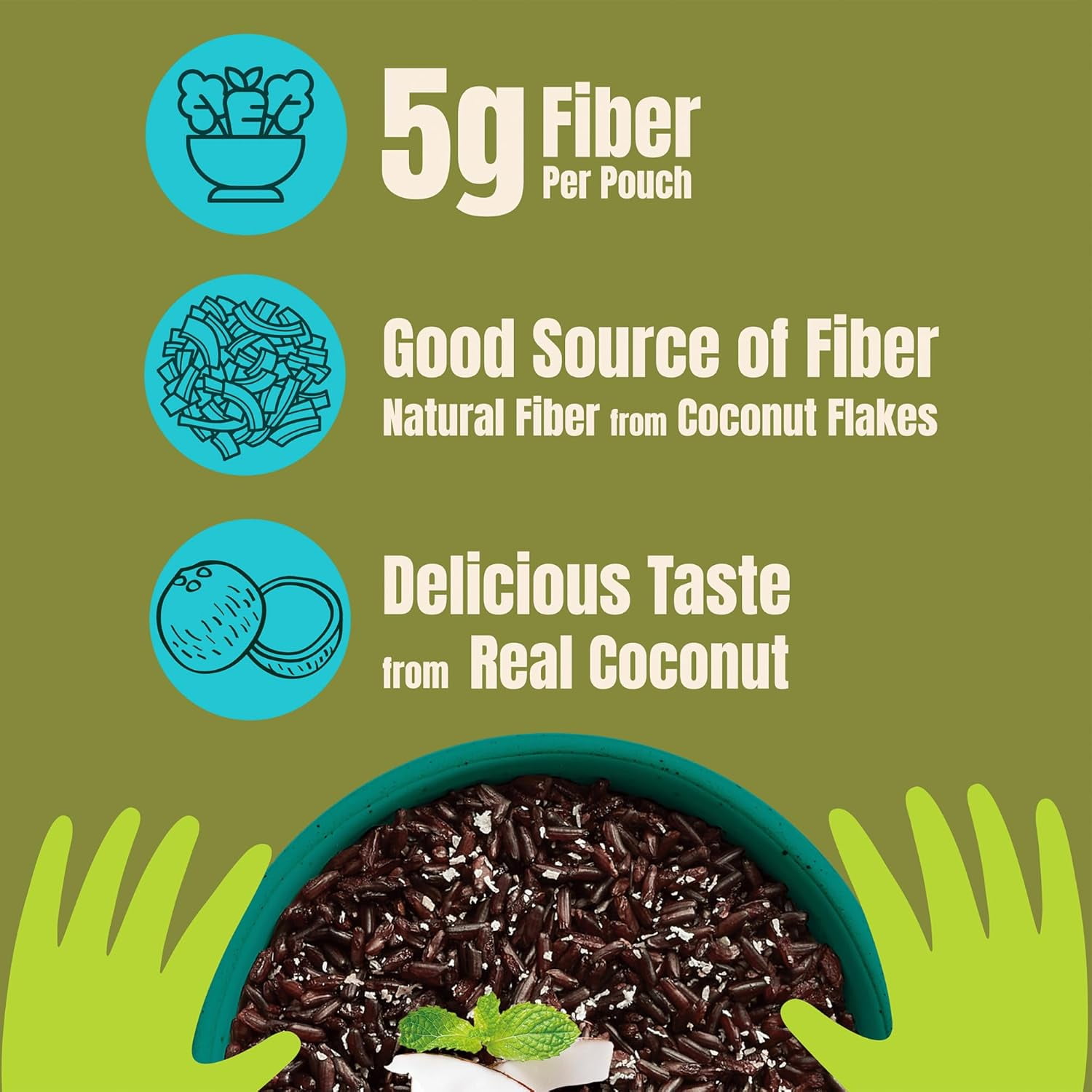 Jasberry Organic Superfood Rice, Vegan, 7oz 6 Pack, Coconut