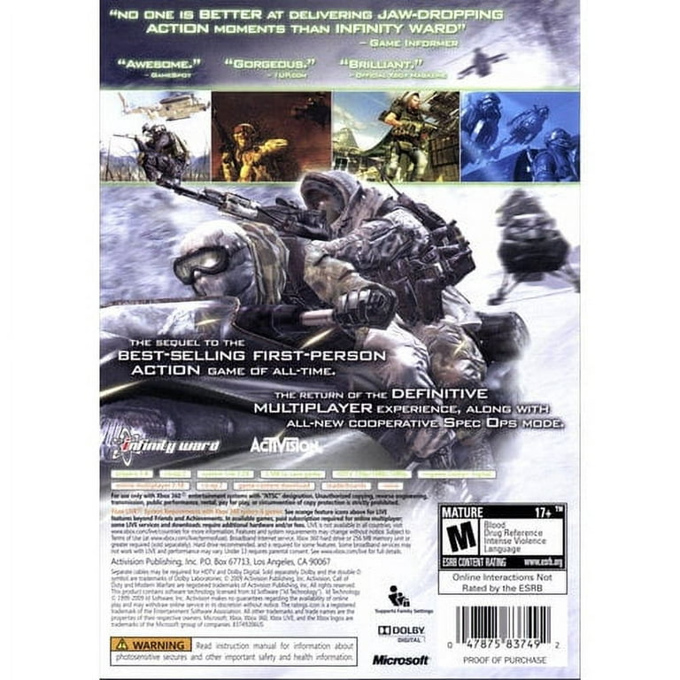 Microsoft Xbox 360 Elite Call Of Duty: Modern Warfare 2 Limited