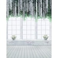 thumbnail image 1 of BSDHOME Polyester Wooden Floor Flowers Photography Backdrops Photo Props Studio Background 5x7ft, 1 of 2