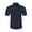 Navy, variant on Men's Short Sleeve Shirt, Casual Button Down Shirt, Nylon Spandex Blend, Breathable Stretch Fabric, Comfortable Turn-Down Collar