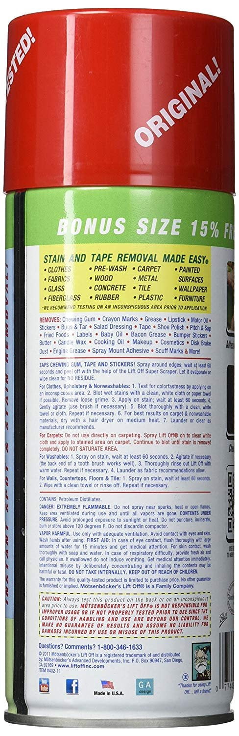 Motsenbocker's Lift Off 402-11 #2 Sticky, Greasy, Oily Stain Remover