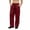 Wine, variant on Men's Baggy Sweatpants Wide Leg Drawstring Elastic Waist Trousers Fleece Lined Thermal Casual Pants With Pockets (XS, Gray)