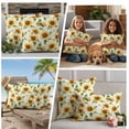 thumbnail image 5 of Yellow Sunflower Outdoor Waterproof Pillow Covers, Country Petals Floral Summer Spring Decorative Rectangle Throw Pillowcase Sofa Cushion Sham for Patio/Couch/Chair, 20"x12" 2 Pack, 5 of 8