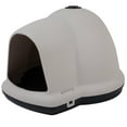 Petmate Igloo Dog House, Off White/Black, Medium, 47"L x 39"W x 29.75"H