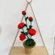 thumbnail image 5 of Flor de ganchillo de punto de rosas tejidas para centro de mesa de decoración del hogar, 5 of 5
