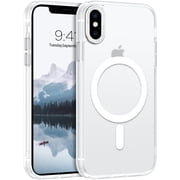 for iPhone Xs Max Case [Compatible with Magsafe] Translucent Matte Magnetic iPhone Xs Max Phone Case Slim Thin Shockproof Women Men Protective Cases Cover for iPhone Xs Max 6.5" 2018, White