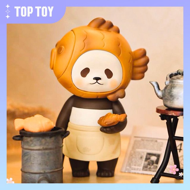 PlanetBear Mini Taiyaki Panda Series Pan Pan Blind Box Cook Kawayii Cute Cartoon Figure Collectible Model Birthday Gift heqiyong LED
