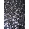 thumbnail image 2 of Polyester See Through Mesh with 3 mm Black Shiny Sequins, 2 of 2