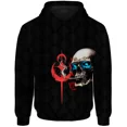 thumbnail image 3 of Sudadera con capucha de otoño para hombre, sudadera con capucha con estampado de calavera, sudaderas para hombre, sudadera con capucha informal holgada a la moda, jersey gótico, 3 of 5