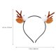 thumbnail image 3 of 2Pcs Mink Hair Design Hairband Kids Adorable Headdress Xmas Elk Hair Clips, 3 of 3