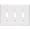 White, variant on Leviton 80511-I 3-Gang Toggle Device Switch Wallplate, Midway Size, Ivory