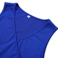 thumbnail image 4 of Vestido A Media Pierna Vestidos de playa para mujer Vestidos casuales con cuello en V ahuecados para cóctel (Azul L) Cgtredaw Para estrenar, 4 of 5