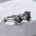 thumbnail image 5 of Elegant Bow-Designed Women's Ring with Colorful Stone Inlay, Versatile Jewelry for Daily Wear and Special Occasions, 5 of 5