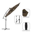 thumbnail image 5 of CHYVARY 10ft LED Outdoor Patio Umbrella, Round Canopy Offset Umbrella for Villa Gardens, Lawns and Yard,Taupe, 5 of 6