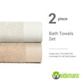 thumbnail image 4 of Weidemans 100% Cotton Bath Towels | Eco-Friendly Exclusive Bathsheet towels Set of 2 (Size: 35" X 70") |Ultra Soft and Highly Absorbent Bath Towel Set Gym, Hotel, Travel Camp, Pool Spa |Sand & Silver, 4 of 13