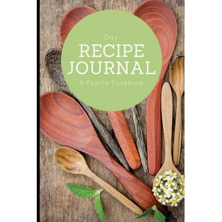 WOXTEED A5 Wooden Blank Recipe Book to Write in (7.5 x 6 inch) - Cook Book  with 80 Sheets for Handwritten Recipes - Hardcover Family Kitchen Journal