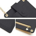 thumbnail image 3 of Bolso bandolera para teléfono móvil, cartera de PU, bolso de hombro, cartera con ranura para tarjeta de crédito, 3 of 5