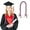Multicolor, variant on Giunmcul up to 65% Off Graduation Ribbon Leis Braid Color Congrats Graduates Leis Necklace for Graduation Party