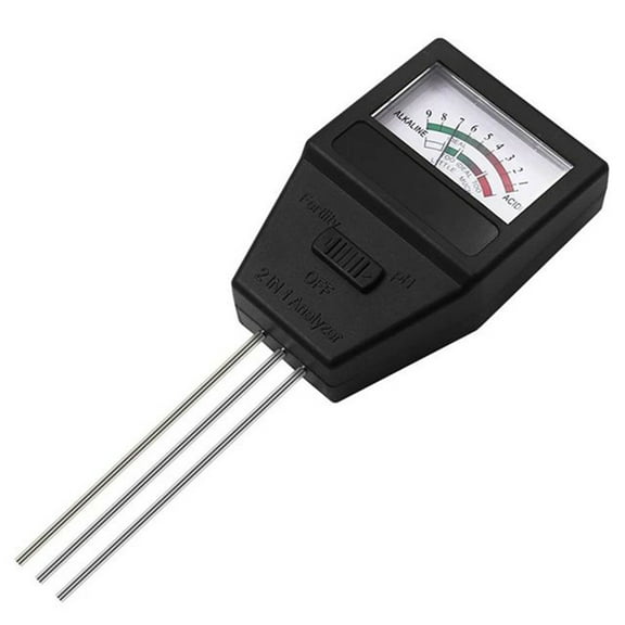 For Garden Plant Flower Acidity Meter Soil Hygrometer Soil PH Tester with 3 Probes 2 in 1 Soil PH Fertility Meter,1 * Soil PH Fertility Meter,As Shown