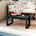 thumbnail image 2 of Yiwa Black Coffee Table for Living Room, 34"x22"x16" Patio Coffee Table for Garden, 2 of 7