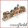 thumbnail image 6 of Pre-Lit Wooden Christmas Village - Miniature LED Holiday Decoration, 6 of 6
