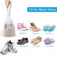 thumbnail image 4 of 10PCS Portable Shoe Storage Drawstring Eco Storage Bag for Sundries Travel Makeup Bag Waterproof Transparent Plastic Storage Bag Transparent, 4 of 6