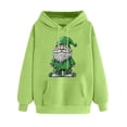 thumbnail image 2 of NuoCaiYun Sweatshirts for Women Casual Loose Hoodies St. Patrick's Day Print Long Sleeve Drawstring Hooded Pullover with Pockets, 2 of 6