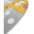 thumbnail image 4 of Unique Loom Whimsy Kids Collection Area Rug - Reindeers (2' 2" Round Gray/Light Blue), 4 of 9