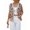 Khaki, variant on Women'S Leopard Print V-Neck Button Down Knit Vest Cardigan Black One size