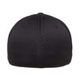 thumbnail image 4 of Flex fit Men's Melange Stretch Mesh Cap, Heather Grey/Black, One Size, 4 of 5