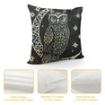 thumbnail image 4 of Happy Halloween Throw Pillow Covers, Halloween Bat Owl Snake and Totem Eye Fall Decorative Pillowcase Cushion Covers, Blank and White,, 4 of 5