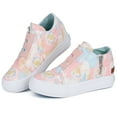 thumbnail image 5 of JENN ARDOR Women Platform Sneakers Hidden Wedge Canvas Shoes Fashion Walking Slip On Sneaker Non Slip with Zipper, 5 of 10