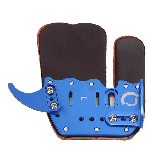 Languette de Tir à l'Arc Main Droite, Protection des Doigts Bleu Rustique Épaisseur Modérée Languette de Tir pour Amateurs de Chasse pour Pratique de Tir m s'Adapte 18-19CM Fond de Paume