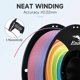 thumbnail image 2 of Filamento para impresora 3D Creality Rainbow PLA Plus de 1,75 mm, 1 kg, 2 of 7