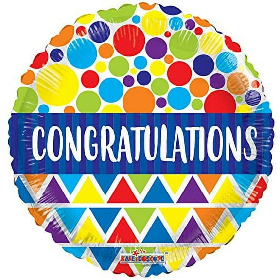 Congratulations 18" Mylar Balloons in a Bulk (5 Pack)