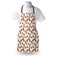 thumbnail image 3 of Fruit Apron, Cherry Design Fresh Berry Fruit Summer Green Garden Macro Digital Print, Unisex Kitchen Bib with Adjustable Neck for Cooking Gardening, Adult Size, White Vermilion Green, by Ambesonne, 3 of 3