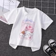 thumbnail image 2 of Sanrio-ropa de Cinnamoroll para niñas, camiseta Kawaii, ropa informal de dibujos animados de Hello Kitty, camisetas de Anime para niños, 2 of 3