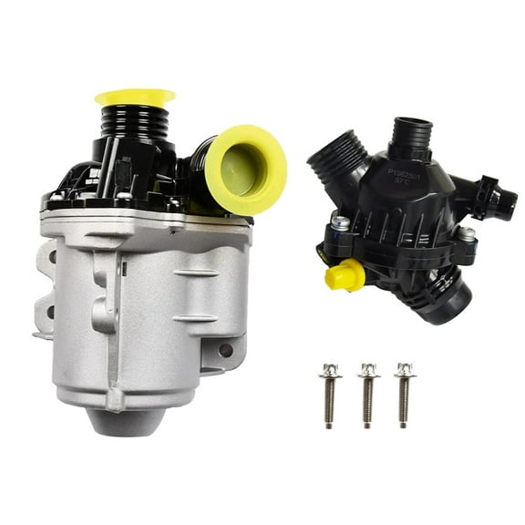 Engine Water Pump 11517632426 w Thermostat for BMW 335i 535i 640i X3 Z4 3.0L 11537549476