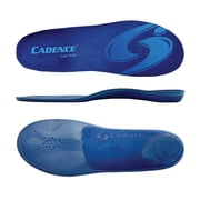 Cadence Insoles Unisex Low Arch Insoles Size D, Men's 6.5-7.5, Women's 7.5-8.5