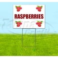 thumbnail image 1 of Raspberries (18" x 24") Yard Sign, Includes Metal Step Stake, 1 of 6