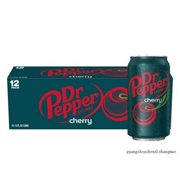 Dr. Pepper Cherry Soda And Zero Cherry Soda Cans, 12 Ounces Bundled By (Cherry, 12 Pack)